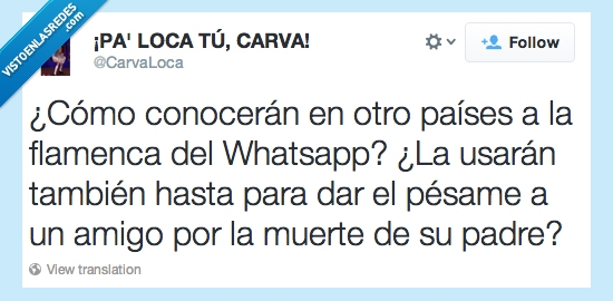 padre,amigo,pésame,extranjero,Whatsapp,flamenca