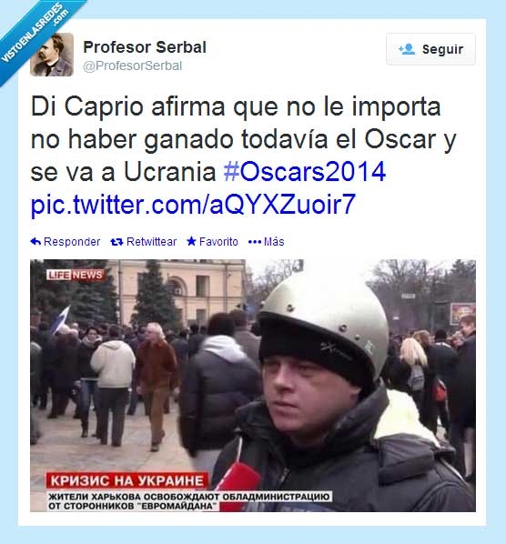 parecido,Ucrania,leo dicaprio,oscars,premio