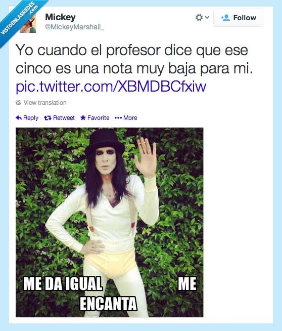 me encanta,mario vaquerizo,me da igual,nota,cinco,profesor