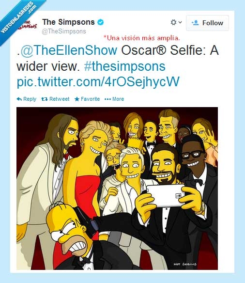 oscar,los simpson,matt groening,homer,selfie