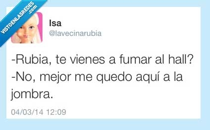 fumar,sol y sombra,rubia