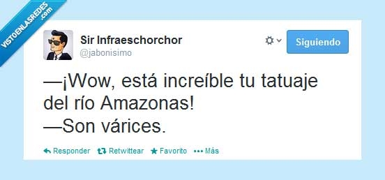 Amazonas,río,increíble,tatuaje,várices