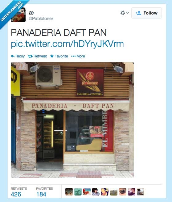 nombre raro,pan,panadería,daft punk,daft pan