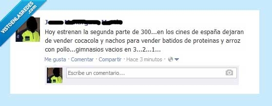 300,frikis de gimnasio,estreno,arroz y pollo,película