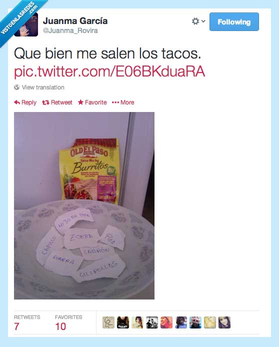 tacos,insultos,comida,preparar