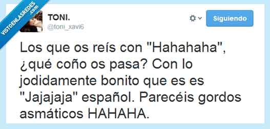 gracioso,twitter,ahogarse,haha jaja,gordo,asma
