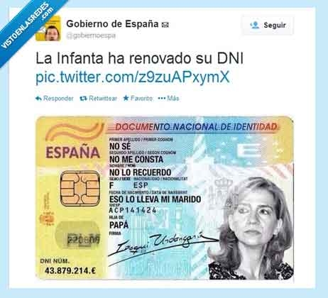 382669 - Éste es el DNI de la Infanta por @gobiernoespa