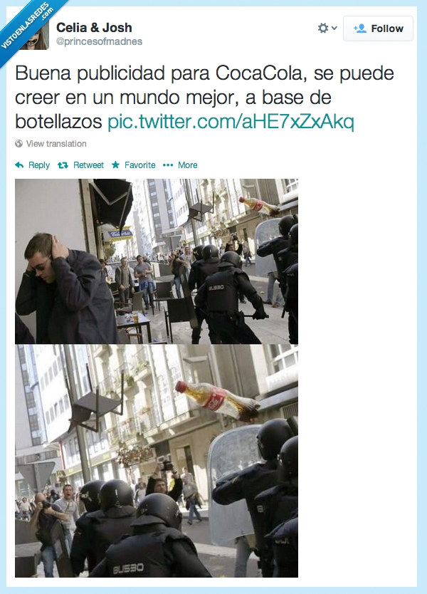 382900 - Protestas en Galicia, patrocinadas por Coca Cola por @princesofmadnes