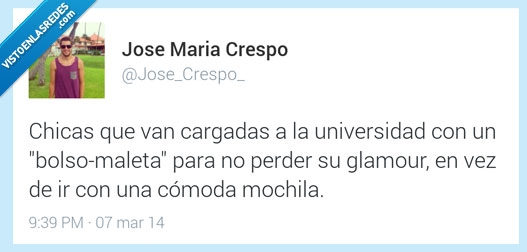 chicas,cargadas,universidad,mochila,gigante,maleta,bolso,glamour