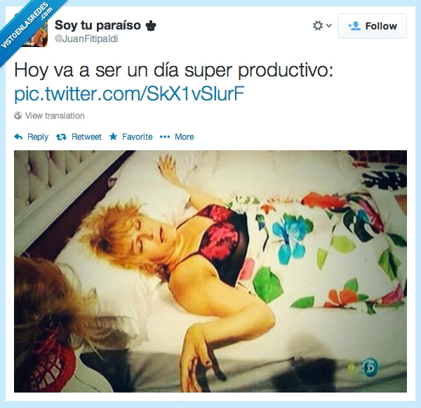 lqsa,la que se avecina,vago,dormir,hoy,productivo,día,estela reynolds