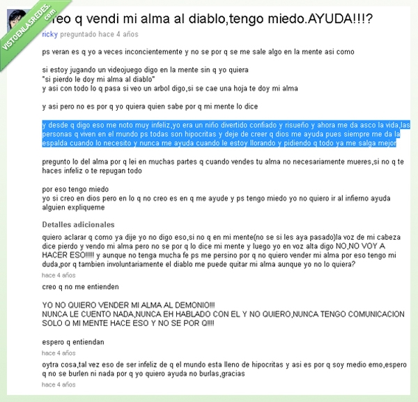 diablo,vender,estaba buscando la letra de una canción y me tope esto,feliz,alma,lo que uno encuentra en internet