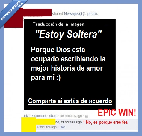 fea,excusa,cursi,WTF,win,chica,soltera,historia,amor