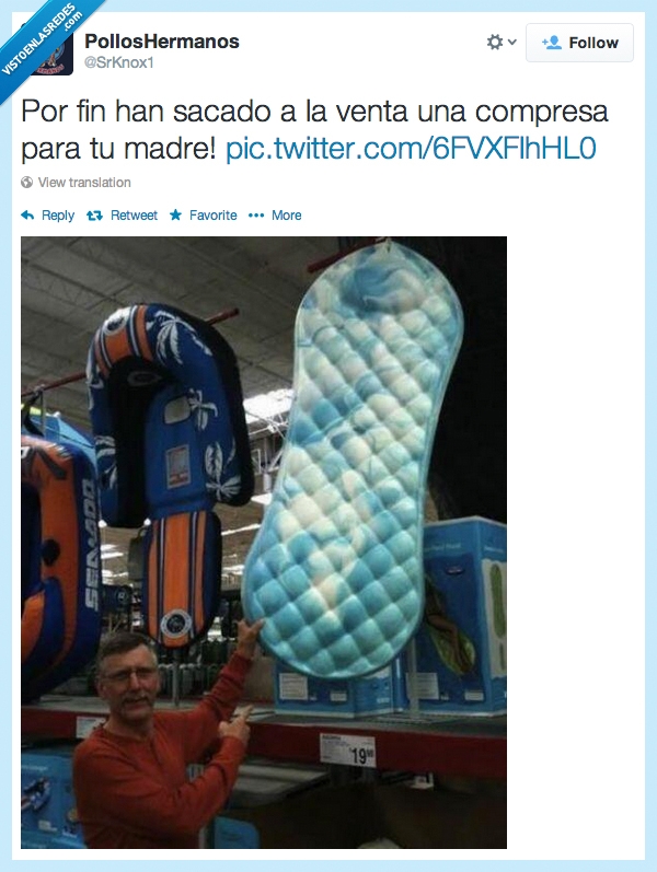 Compresa tu madre tamaño XXL,colchoneta,grande,insulto