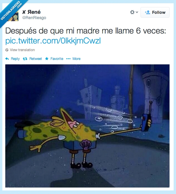 móvil,llamadas,mama,madre,miedo,gritar,bob esponja