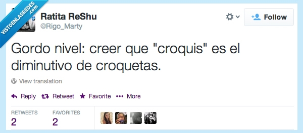 Gordo,croquetas,croquis,confusión