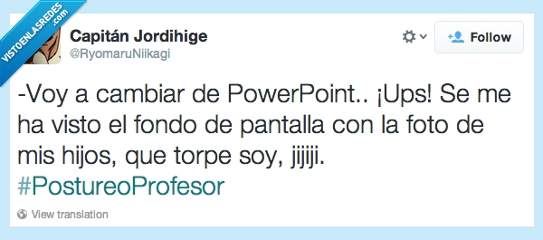 powerpoint,profesor,postureo,fondo,pantalla,hijos,torpe,foto
