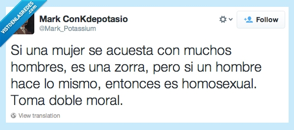 S18,Mujer,Homosexual,Hombre,España,Doble Moral