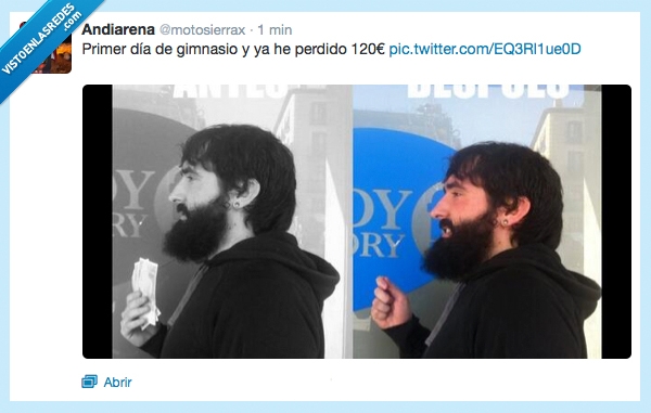 gimnasio,perder,euros,deporte,dinero,miseria de vida