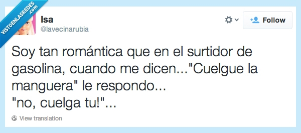 rubias,romanticismo,gasolineras,cuelga,cuelgue,manguera,gasolina