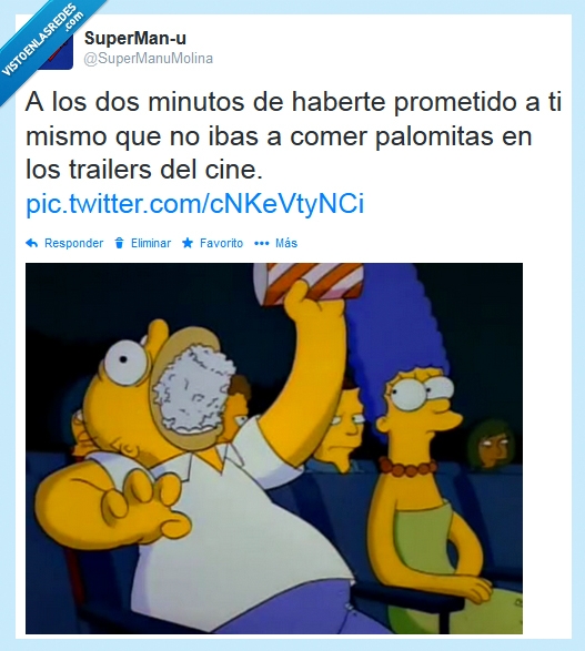 palomitas,los simpson,homer,cine,trailers