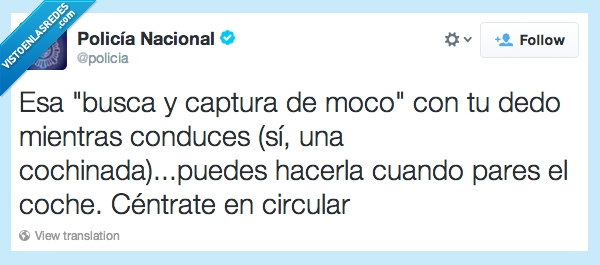 conduciendo,tuit,moco,conducir,en tuiter se lucen,policia,centrate,circular