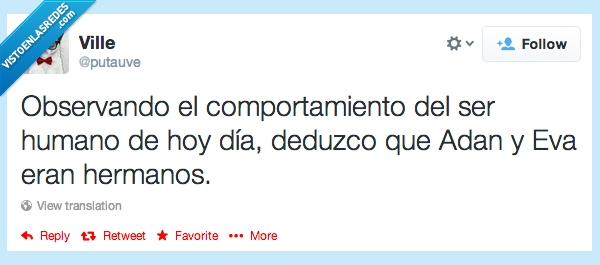 humano,ser,hermanos,deducir,Eva,Adan