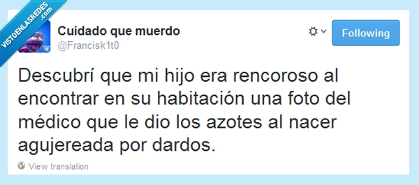 diana,dardos,doctor,nacer,rencoroso,rencor,azotes,hijo,descubrir