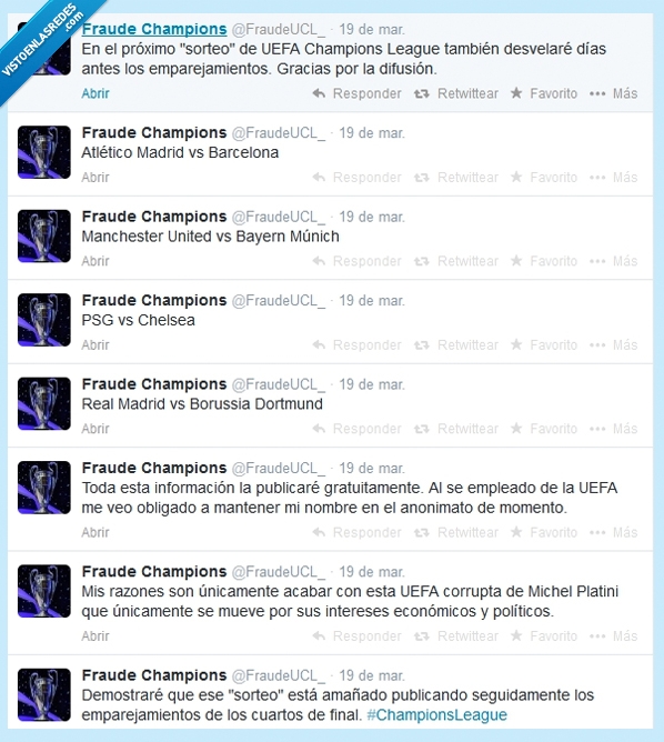 amaño,uefa,twitter,anónimo,sorteo champion,shempions,champions,sorteo,barça,madrid,atleti,bayern,borussia,psg,chelsea,manchester,united
