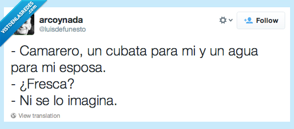 cubata,esposa,agua,fresca