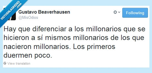 millonarios,dormir,diferenciar,poco