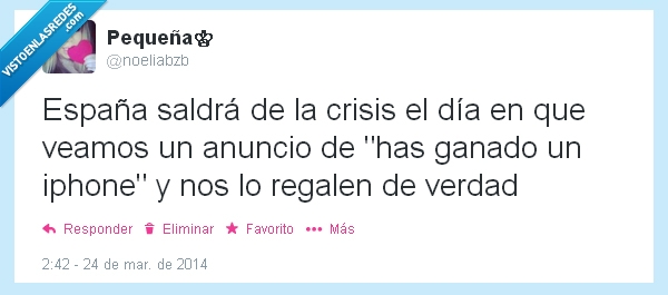 crisis,iphone,spam,España,regalar,real