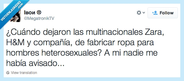 homo,hetero,camisas,hombres,multinacionales,ropa,vaqueros,ropa diferente