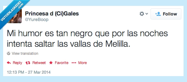 saltar,inmigracion,inmigrante,melilla,vallas,twitter,negro,humor