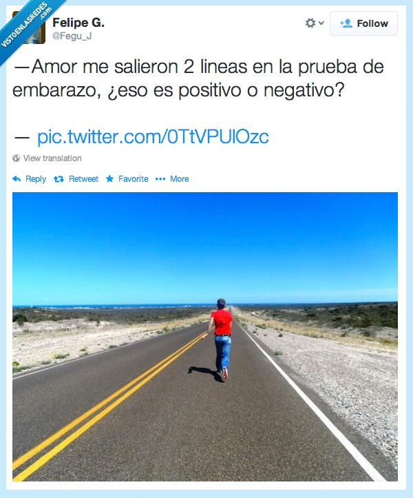 embarazada,adios,salir,correr,tuit,positiva,prueba,embarazo,mujeres,azo,huir