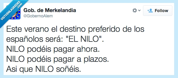 vacaciones,rajoy,merkel,humor,nilo,dinero,crisis