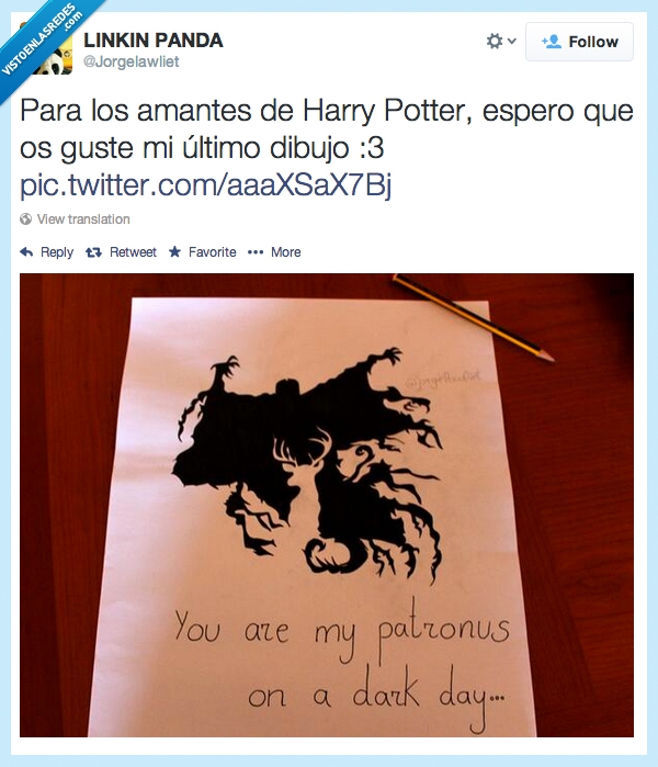 Increíble,dibujo,harry potter,arte,sencillo,perfecto,targeta,amor,patronus,dementor