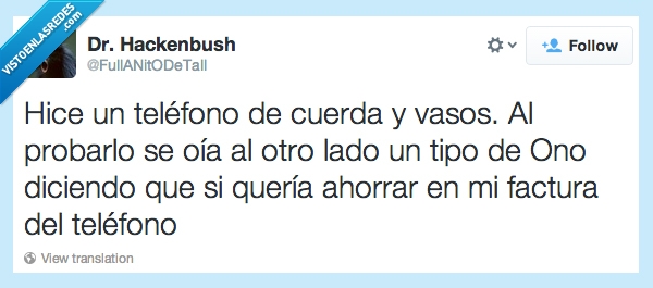 ahorro teléfono,pesados,hola,dejadme en paaaaaz,cable,cuerda,vaso,pesadilla,llamar,ono