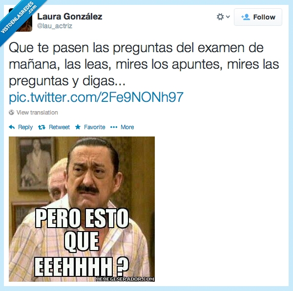 mauricio,colmenero,examen,preguntas,libro,estudiante,apuntes,miedo,suspenso