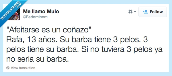 afeitarse,13,barba,tuit plantilla,rafa,niño,tres,pelos