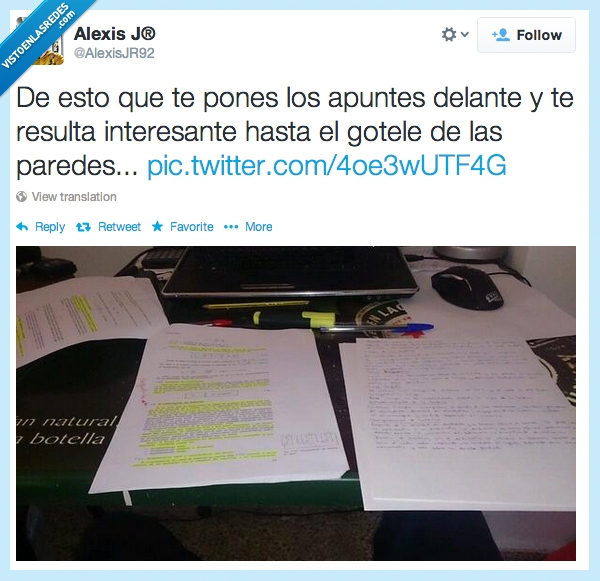 estudiar,apuntes,aburrimiento,estudios,imposible,aburrir,aburrido,pared