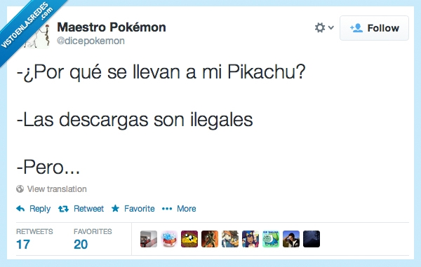 pikapika,ilegales,descargas,pikachu