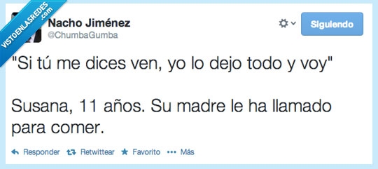 dejarlo,todo,ir,madre,comer,niña,llamar