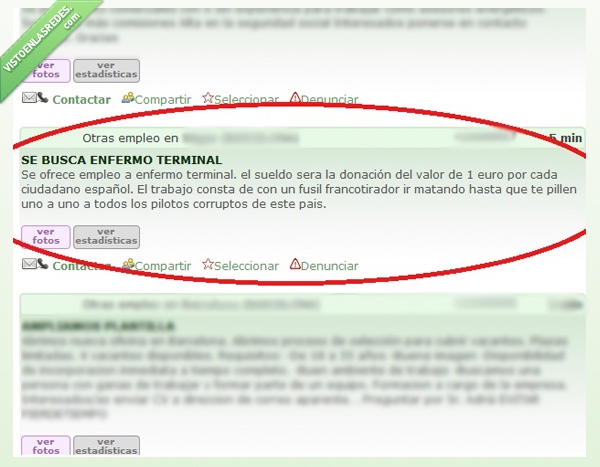 enfermo terminal,francotirador,empleo,milanuncios.com,donacion,euro,wtf,milanuncios