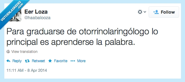 título,estudios,otorrinolaringólogo,doctor,graduar,palabra importante,carrera