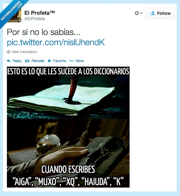 Diario de Tom Riddle,Diccionarios,Faltas de ortografía,Harry Potter