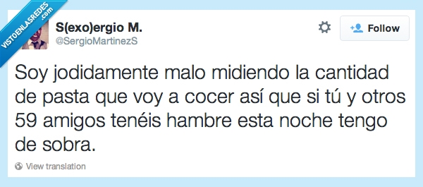 pasta,cocinar,medida,raciones,me he pasado,un poco,amigos,invitar