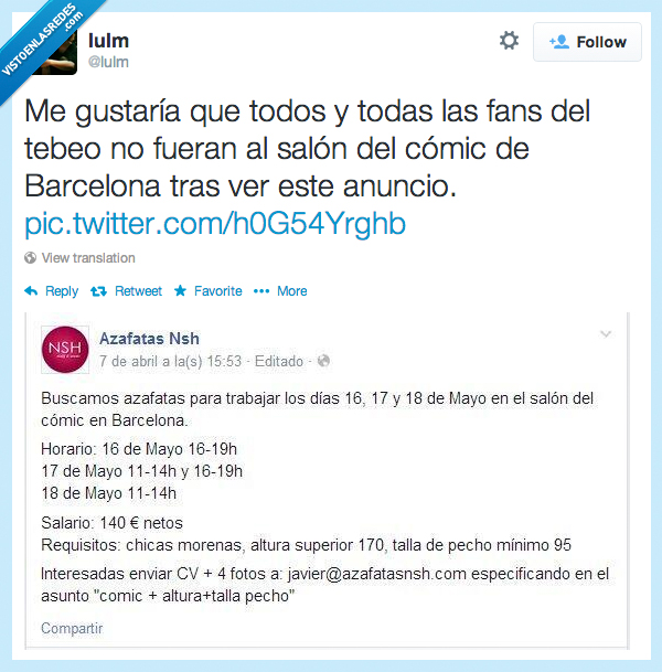 azafata,buscar,salon del comic,barcelona