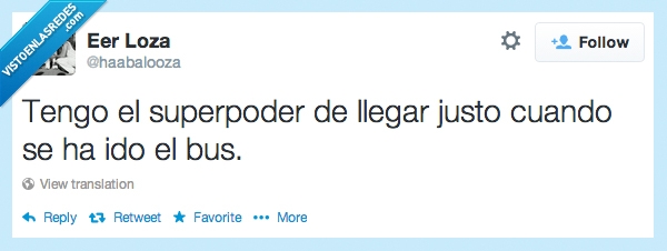 superpoder,bus,llegar tarde,autobús,justo,cuando,ido,perder
