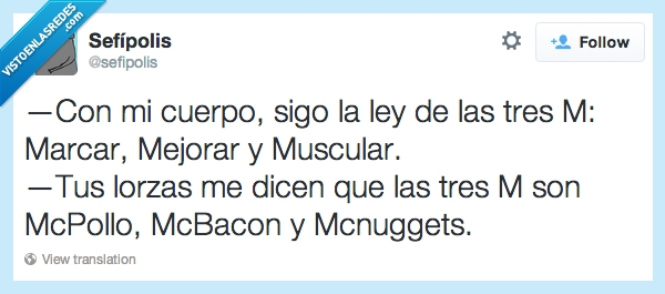 mcnuggets,mcpollo,marcar,mejorar,muscular,lorzas,McDonals,tres M