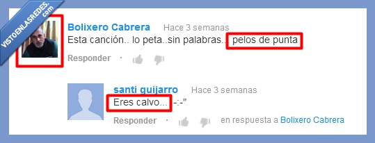 calvo,youtube,pelos de punta,cancion,peta,rapado,comentario